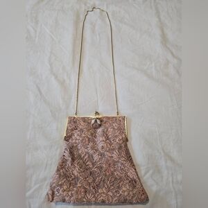 Elegant Floral Pink Clutch